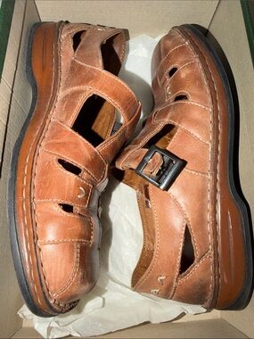 Josef Seibel Geneva Fisherman Leather Sandal Shoes
